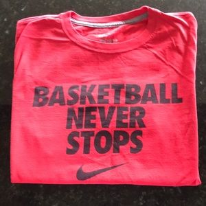 Basketball Never Stops Nike t-shirt